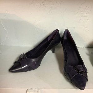 Nine West Blue Heel with Buckle Size 8